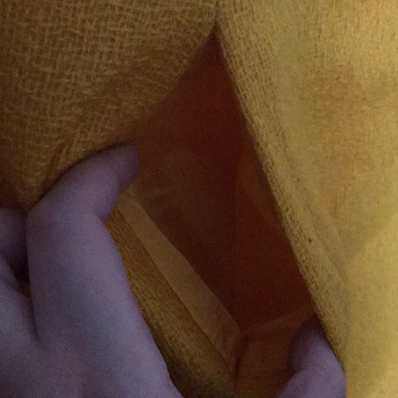 Vintage 1960s Yellow Wool A-Line Dress - Picture 4 of 11